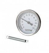 Термометр биметаллический накладной с пружиной 1"-2" x 0-120°C (G1475)