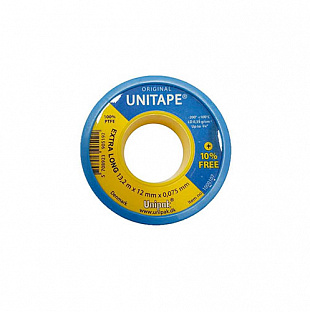 Фум-лента Unitape (13,2м х 12мм х 0,075мм) син. (1000107)