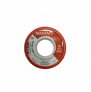 Фум-лента Maxitape (13,2м х 12мм х 0,1мм) красн. (1000407)