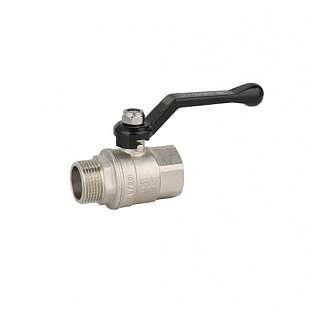 Кран шаровой полнопроходной ВР-НР рычаг из алюминия 1/2" x 1/2" (G227.04)