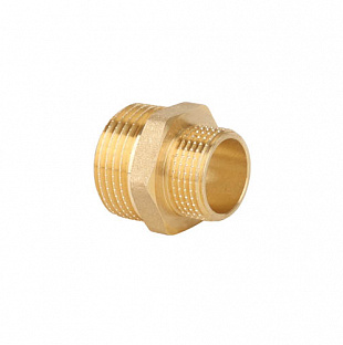 Ниппель переходной НР-НР латунный 3/8" х 1/4" (G1205.0302)
